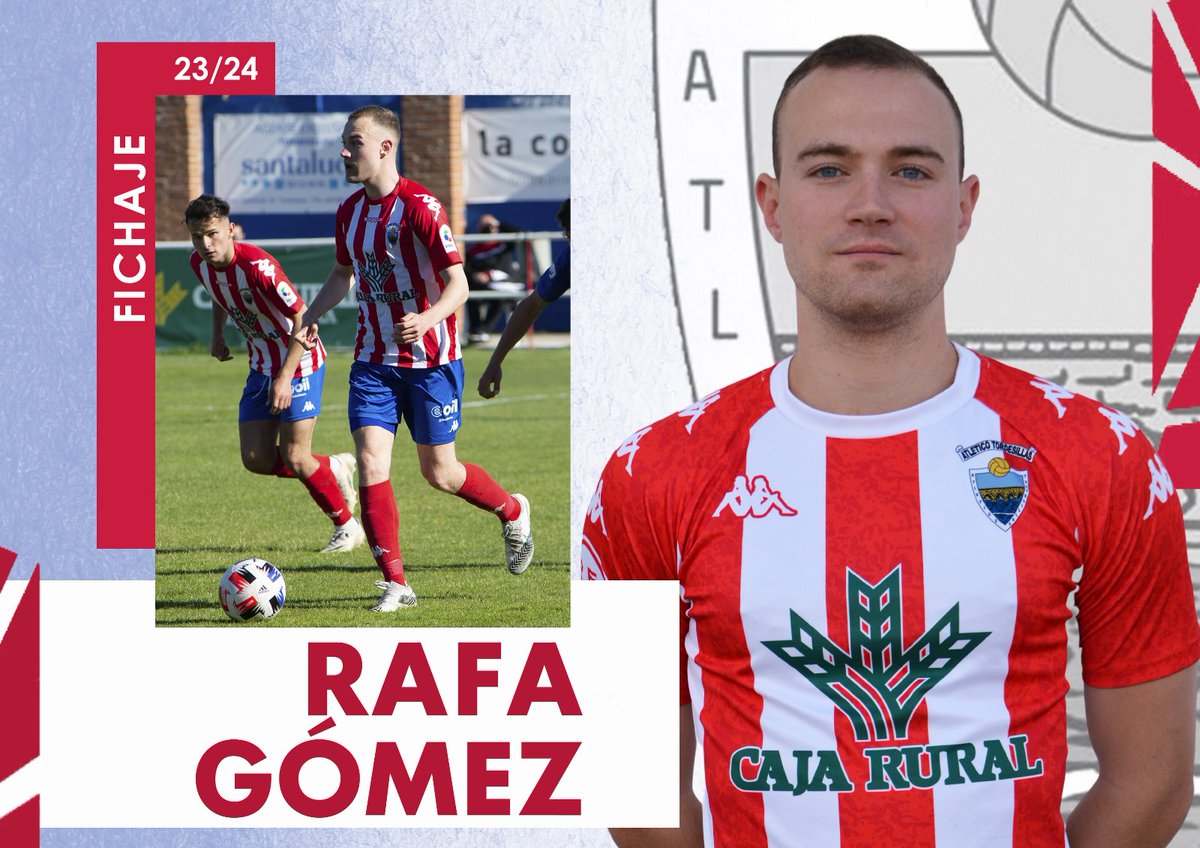ℹ️ Rafael Gómez nuevo fichaje del <a href="/AtcoTordesillas/">Atlético Tordesillas</a>

El extremo vallisoletano, totalmente recuperado de una grave lesión, refuerzo de lujo para la segunda vuelta. 

Procede del <a href="/PalenciaCristo/">Palencia Cristo Atl.</a>, club con el que disputó más de 50 partidos en 2ªRFEF.

¡Bienvenido, Rafa!🙌
