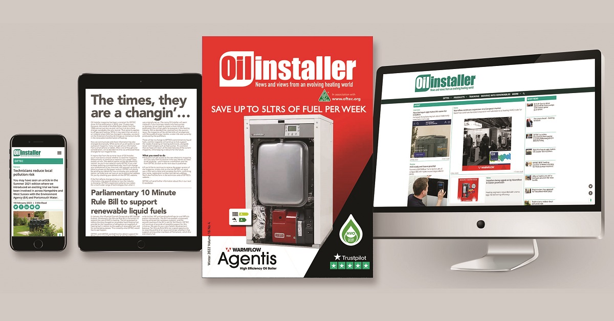 Last chance to contribute to the Spring issue of Oil Installer!
Send news & views to news@oilinstaller.co.uk to share with our audience of @OFTEC  registered installers.
To advertise contact adrian@oilinstaller.co.uk

#oilinstallers #heatingengineers #oilfiredheating #oilboilers