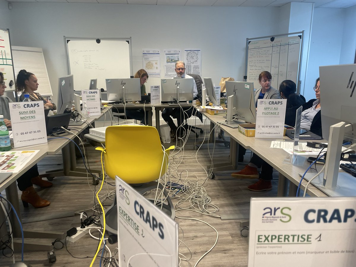 ARS_NAquit's tweet image. #Exercice | 👏 Une belle réussite de l'#exercice de gestion de crise « Simulation accident nucléaire à la centrale de Civaux » ➡ @ARS_Naquit &amp;amp; @ARS_NA_DD86 se sont mobilisés : leur engagement a permis de trouver des solutions #collectives pour gérer efficacement cet exercice.