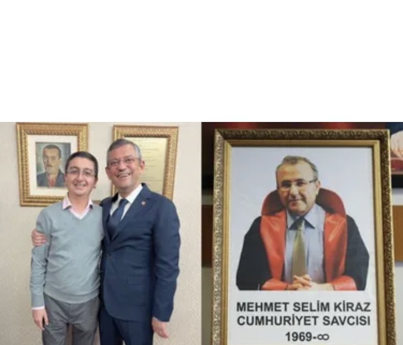 İftira ve karalamada Mahir olan Ali efendi!
Savcı Mehmet Selim Kiraz'ı öldüren katilin kuzenine Özgür Özel tarafından üst düzey görev verilmesi hakkındaki düşüncelerinizi alalım.

NE CEVAP VERECEĞİNİZİ BİLİYORUM!!!

Daha yüksek sesle…”HÜDA PAR’ı meclise sokanlardan utanç