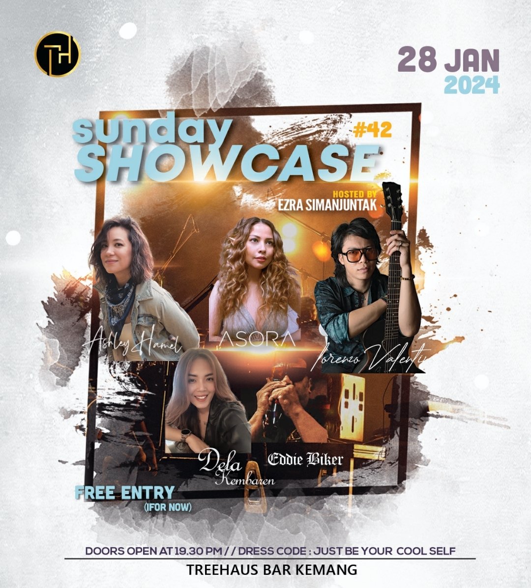 This week Sun 🎉🥂

Imma restart Sunday Showcase lg setelah vakum selama 10 bulan. Feat. the great @lorenzovlnt, the main star of Mamma Mia the musical <a href="/ashley/">Dr Ashley Tan</a>.aisyah, up coming star <a href="/asora___/">蒼空</a> &amp; introducing @delakembaren &amp; my man harmonica master @eddiebiker61!