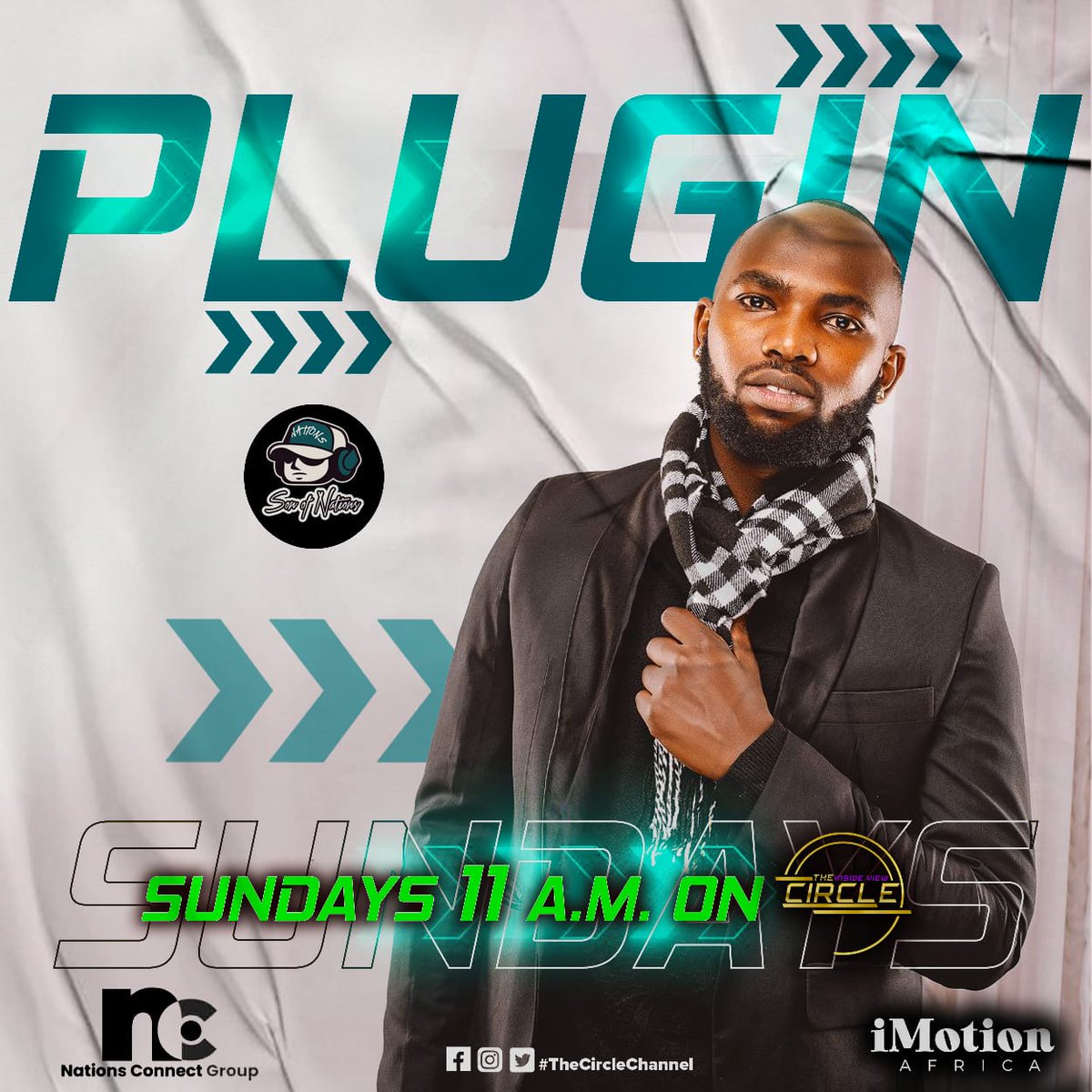 TheCircleChnl's tweet photo. Kickstart your Sundays with a harmonious journey! 🎶 Join us at 11 am for the "Plugin" show on @TheCircleChannel @sonofnations. Music that sets the perfect tone for your day awaits! 🌞🎵 #PluginShow #SundayVibes #MusicMagic https://t.co/q86TDVXdQr