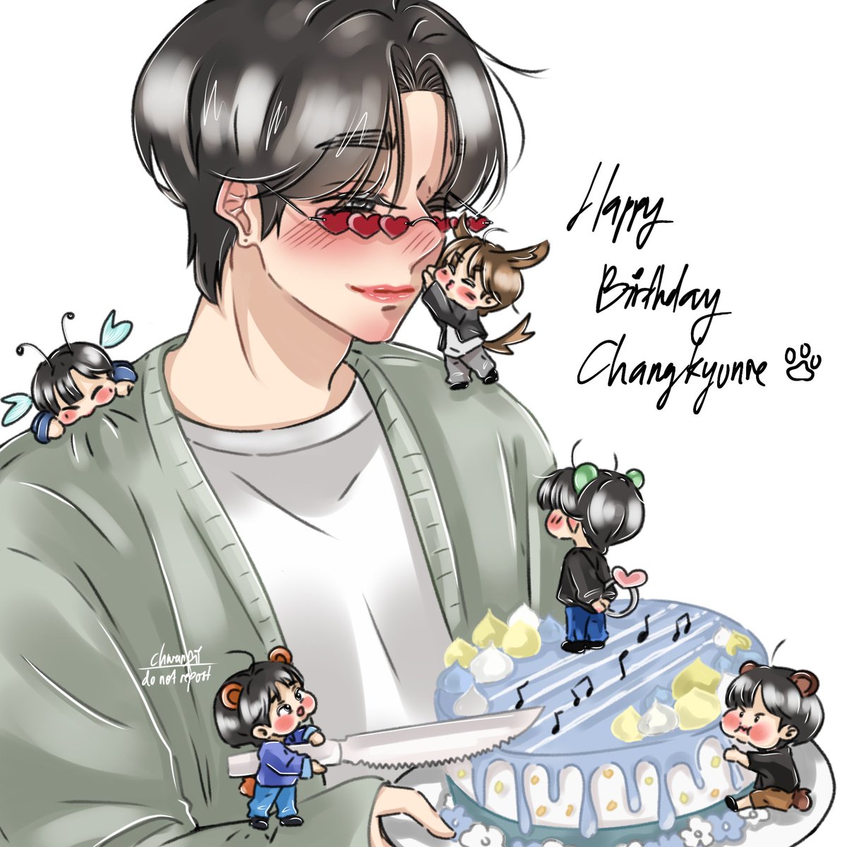 This is my Changkyun bday fanart that i couldn't finish it on time last year :( guess i rly changed my artstyle, i like this artstyle more though(⁠ ⁠･ั⁠﹏⁠･ั⁠) 

Once again, Happy birthday my love🫶
#HBDtoIM 
#꾹꾹눌러담아서축하합니다_IM데이
