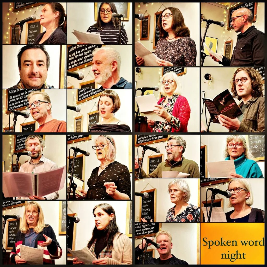 What a fabulous night we had at #ilkleymoorvaults. Thanks to our readers (pictured), who made us smile, made us laugh, made us recoil in horror, made us think, and may have made us shed a tear or two... #spokenwordnight Photos by @JazOldham 📷 Sound by @bensiddallmusic 🎤