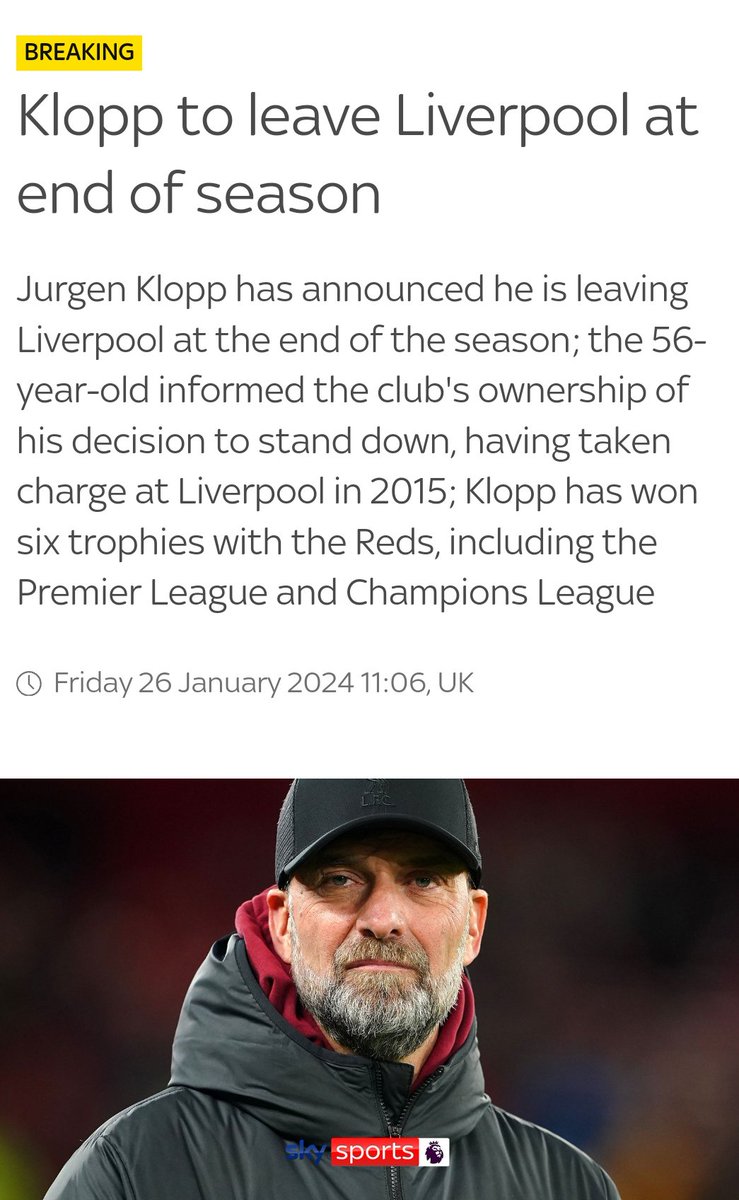 So not the Friday news you want to see.