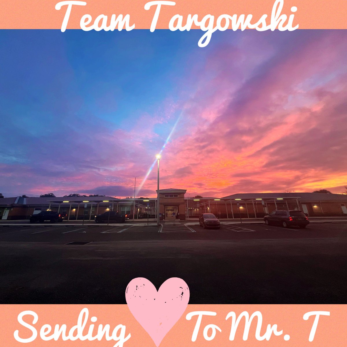 Good morning from <a href="/CitrusGrove_VCS/">Citrus Grove Elementary, Deland FL</a>. Continued love, well wishes and positive thoughts to Mr. T <a href="/DrewTargowski/">Drew Targowski</a> ❤️ on his road to recovery. We are stronger together 🍊🦅 #cgeeagles  #teamtargowski