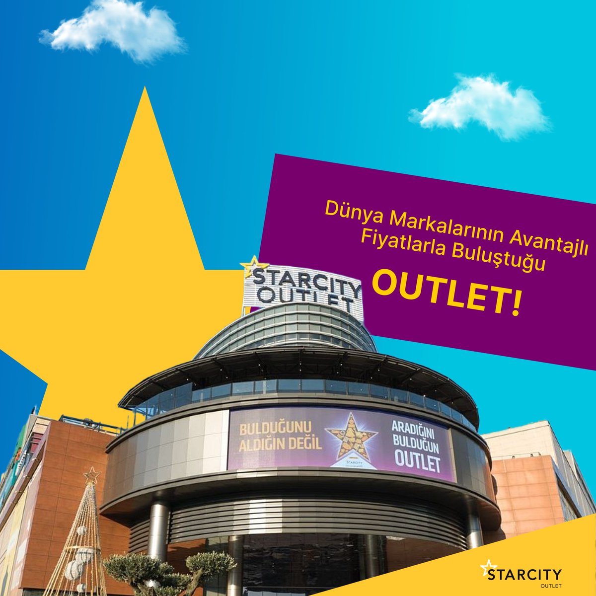 Fırsatlarla dolu “Starcity Outlet” şehrin merkezinde sizleri bekliyor! 🌟 #starcityoutlet #indirim #sömestir