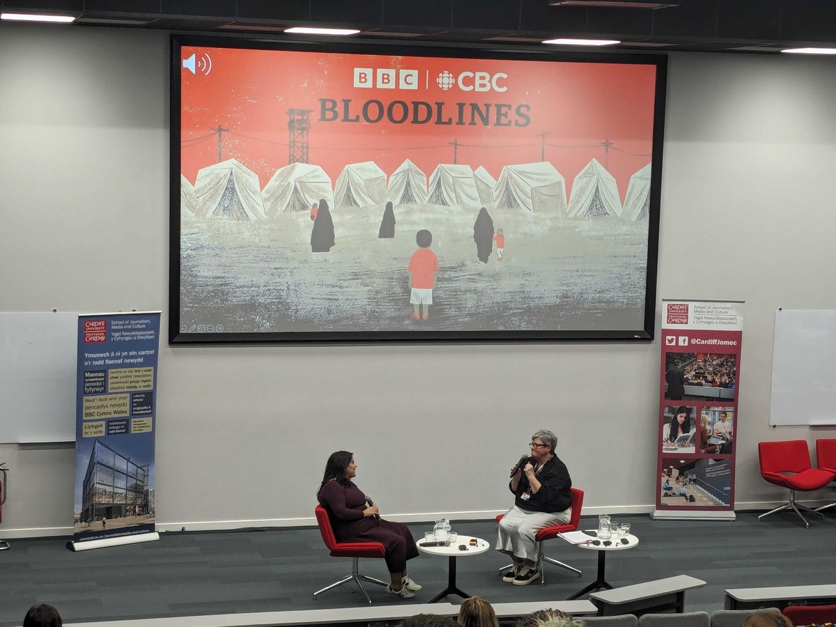 PodCon Cymru (@podconcymru) on Twitter photo Fascinating listening to <a href="/ReporterTaneja/">Poonam Taneja</a> talk to <a href="/salisaysthings/">sali collins</a> about Bloodlines, a podcast co-produced by <a href="/BBCSounds/">BBC Sounds</a> and <a href="/cbcpodcasts/">CBC Podcasts</a>
Poonam talked about the rewards and challenges of reporting on the ground in Syria as she investigated a missing child #PodConCymru24 Fascinating listening to <a href="/ReporterTaneja/">Poonam Taneja</a> talk to <a href="/salisaysthings/">sali collins</a> about Bloodlines, a podcast co-produced by <a href="/BBCSounds/">BBC Sounds</a> and <a href="/cbcpodcasts/">CBC Podcasts</a>
Poonam talked about the rewards and challenges of reporting on the ground in Syria as she investigated a missing child #PodConCymru24