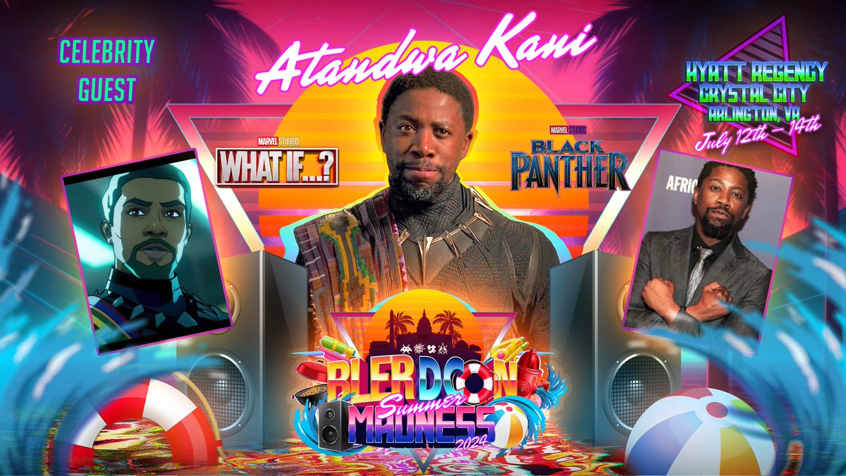 The King is here! Atandwa Kani​ is a South African actor who portrayed the younger King ​T'Chaka​ in Marvel's ​Black Panther​! This will be Atandwa's first convention guest appearance EVER! #BlackPanther #wakanda #blerd #blacknerd #blackcosplay #marvel