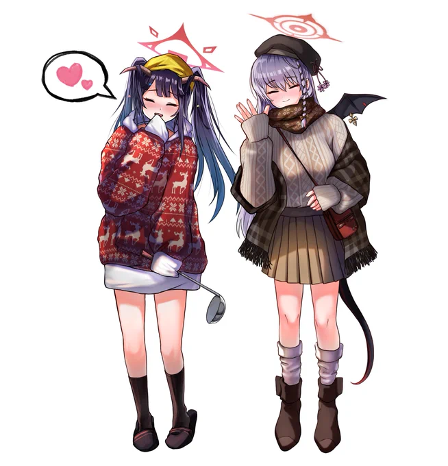 #ブルアカフウカ × ハルナ 