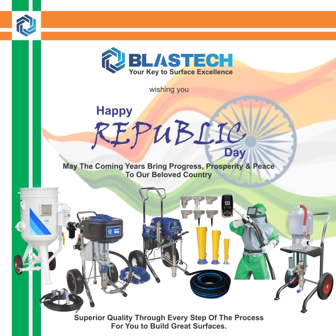 May the coming years bring Progress, Prosperity &amp; Peace to our beloved Country

#HappyRepublicDay

#Blastech