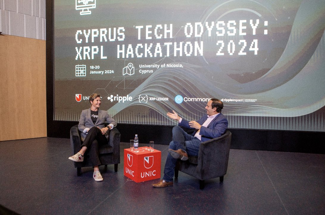 IFFunic's tweet image. Day 1 of #CyprusTechOdyssey XRPL Hackathon 2024 began with a bang! Our fireside chat at @UNIC_ENG , featuring insights from UNIC&apos;s CEO &amp;amp; UBRI&apos;s Director, received over 100 registrations, setting an enthusiastic tone for the event! 🔥 #XRPLHackathon #FiresideChat