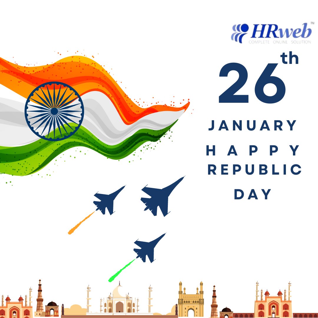 Wishing all on the wonderful occasion of our country’s Republic Day! 

Let's celebrate unity and freedom!
#hrweb #republicday #republicday2024 #75threpublicdayindia #india  #celebrations #hrautomation #hrms #hrautomationsoftware