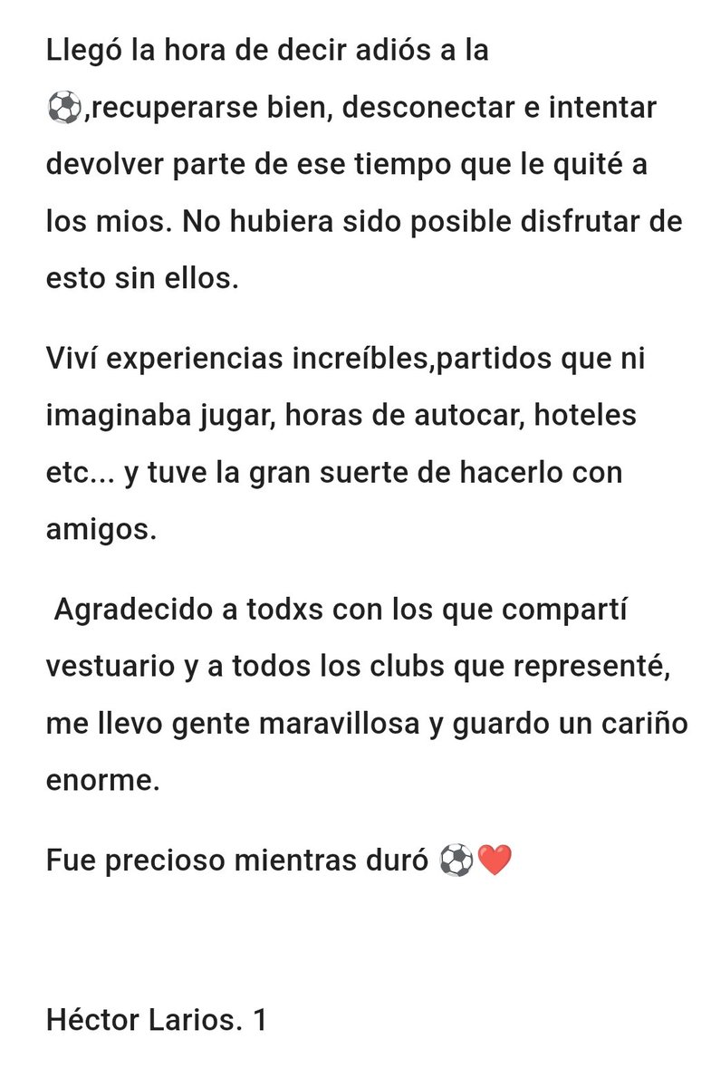 HectorLariosM's tweet photo. Gracias ⚽🫂❤️ https://t.co/seFHodh6Wy