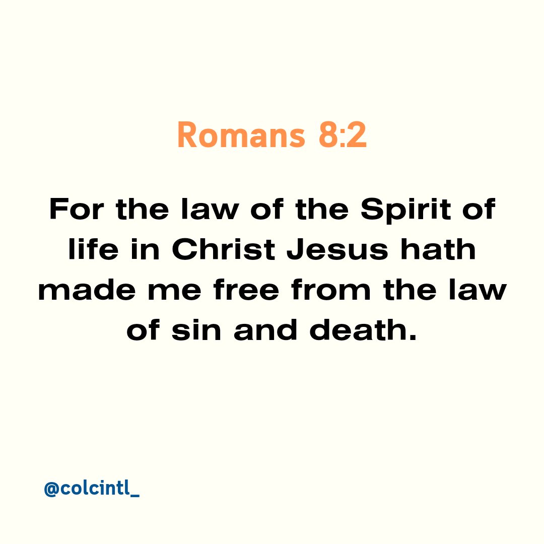 colcintl_'s tweet photo. Romans 8:1-2 

#colcintl #colcifridayverse #themegacitychurch #manifestinghisfullness #localchurchjos #josplateau https://t.co/dfCdq9RWwU