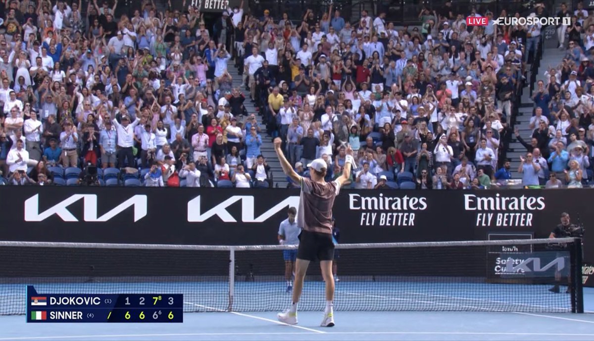 Grazie ragazzo! 🎾

#SinnerDjokovic #AO2024