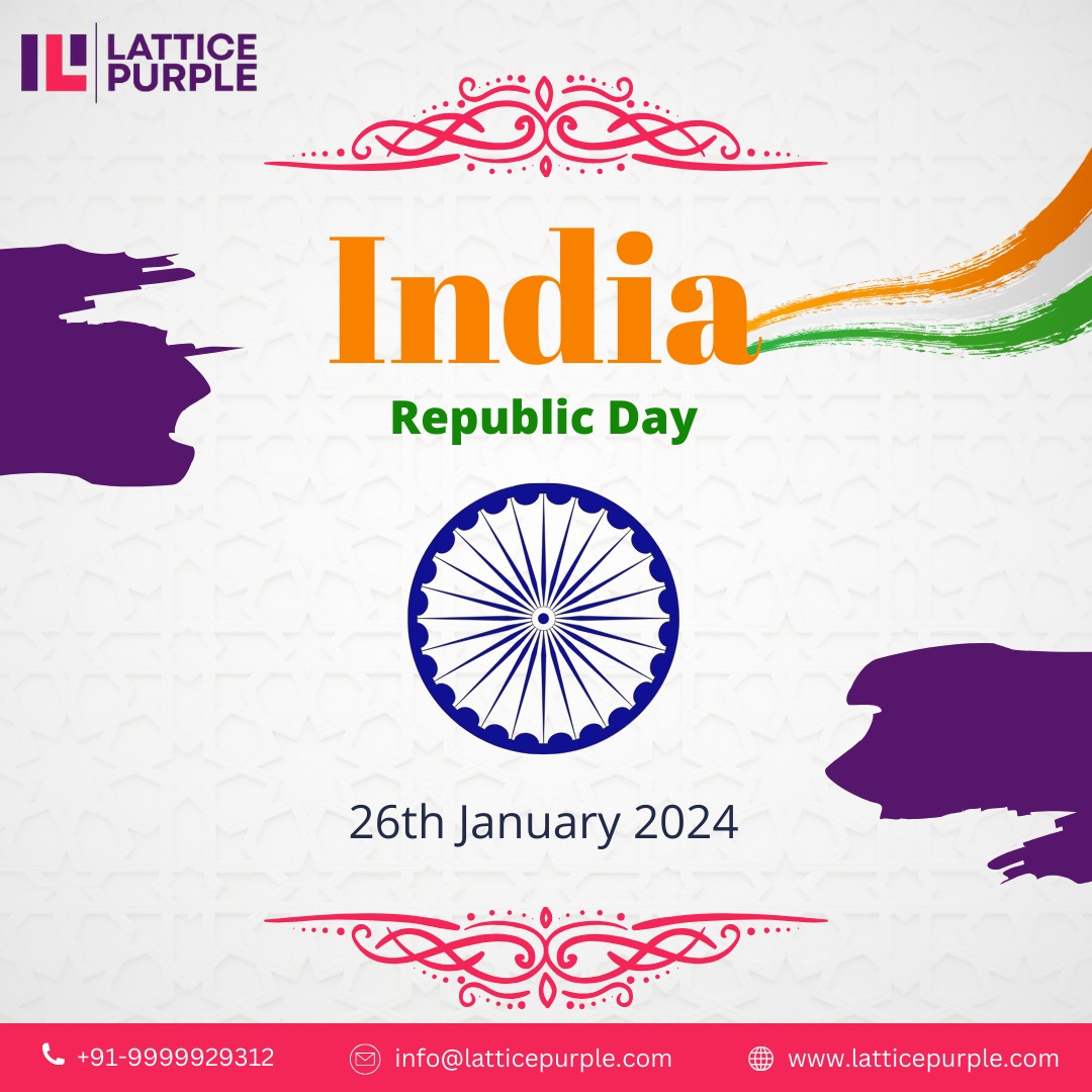 Celebrate the spirit of freedom on India's 75th Republic Day, January 26th. Wishing everyone a joyous and patriotic day filled with pride and unity! 

#HappyRepublicDay #RepublicDay2024 #JaiHind #India75
#ProudIndian #January26 #Celebrating75Years #RepublicDayWishes