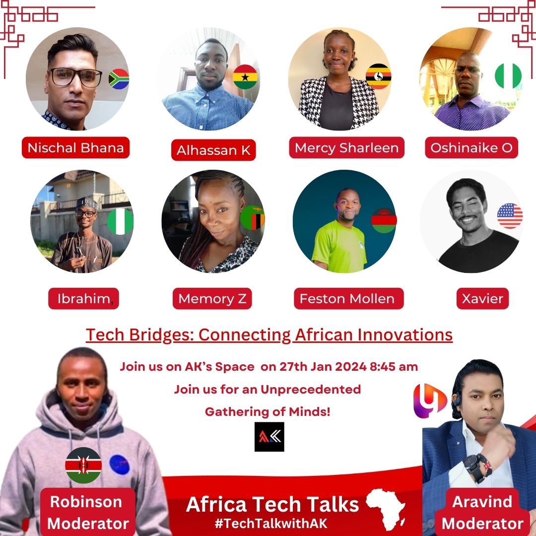Pan-African Tech Symposium: Innovating Across Borders! Join us as IT evangelists -African nations unite to explore cutting-edge tech and innovation. Network, learn & be inspired. #AfricanTech @RobinsonMuiru1 @Boomskadooshie @akiwams @XaevrM @appyafreeka @robert_adero @kibeandy