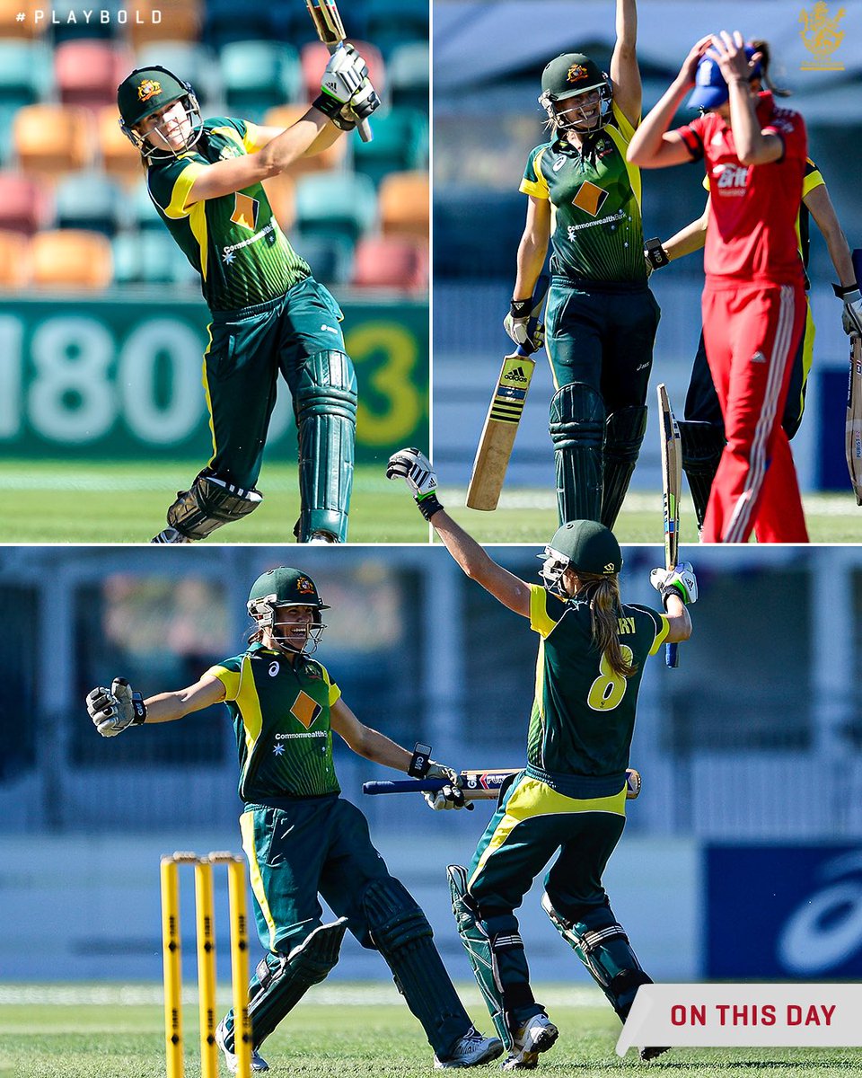 Ellyse Epicness in Hobart 🙌

#OnThisDay in 2014, Pez's 9⃣0⃣* helped 🇦🇺 seal an ODI series victory in the #WomensAshes 🙌

#PlayBold @EllysePerry