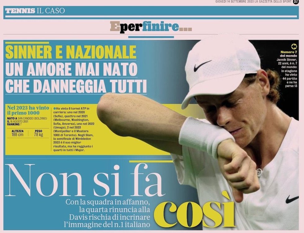 non si fa così 

#sinner #AusOpen