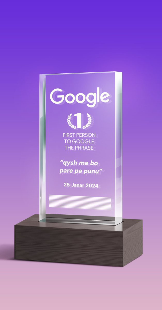 A thu kush u kon qaj i pari te ja jepim qit qmim.