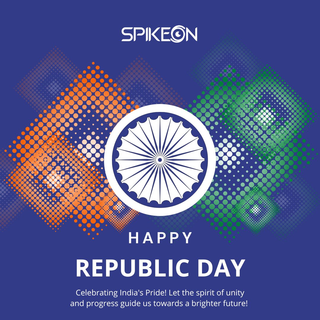 SpikeOnDigital's tweet image. As we celebrate the essence of freedom and unity, SpikeOn wishes you a Happy Republic Day! Let’s cherish the values of democracy and diversity that bind us together as one nation.
.
.
.
.
#RepublicDay #SpikeOn #India #SpikeOnTechnologies #SpikeOnDigital #SpikeOnWeb3 #Growth