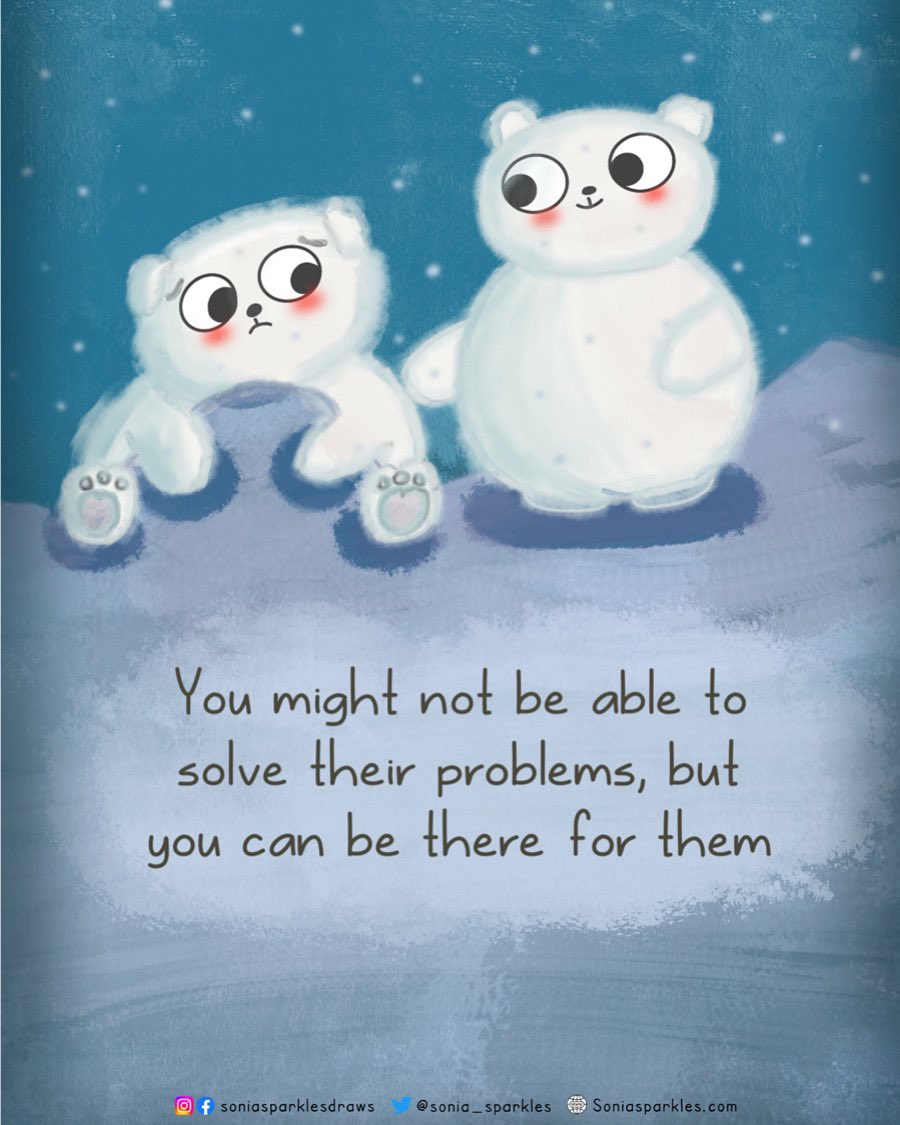 Sonia_Sparkles's tweet photo. Sometimes, all you have to do is be present for someone. https://t.co/yCepdt1R8H