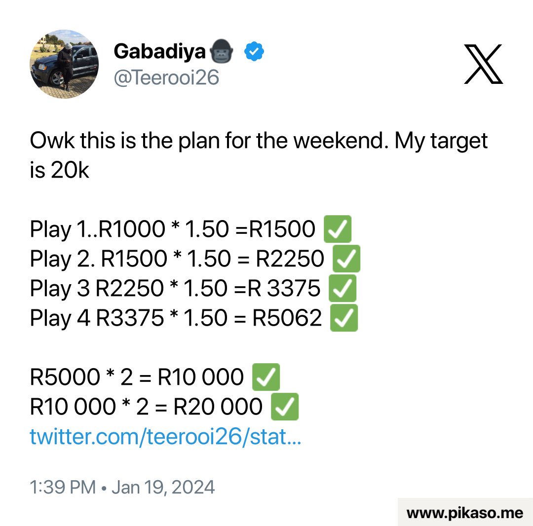 Teerooi26's tweet photo. Back from a much needed break…we starting this plan from today.. who is with me? https://t.co/kFiPySMDHx