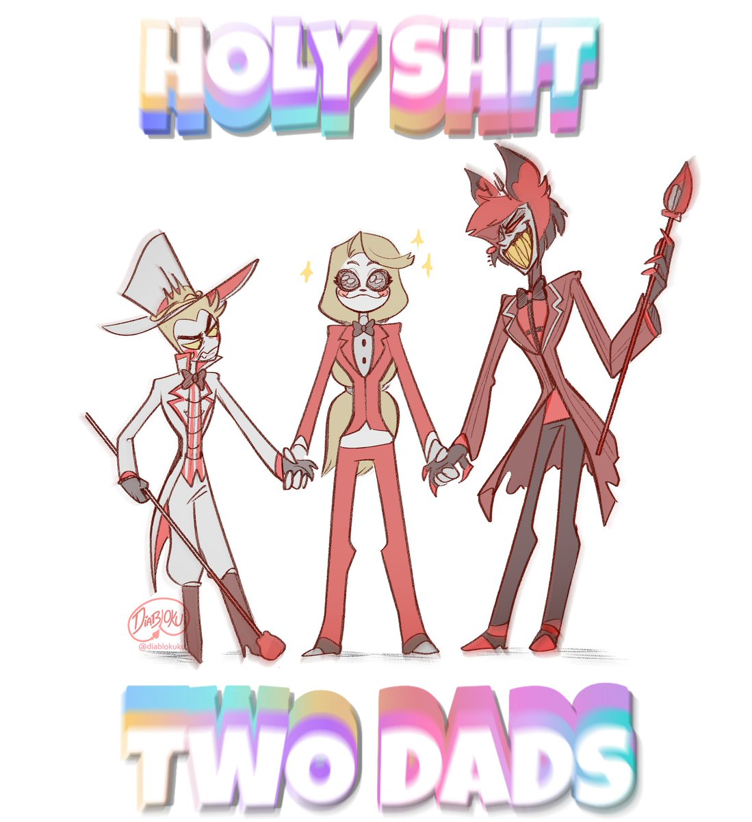 Diablokuku's tweet photo. two cakes meme but make it about
✨ DADS✨
#hazbinhotel #HazbinHotelLucifer https://t.co/9FLe9wk6a1