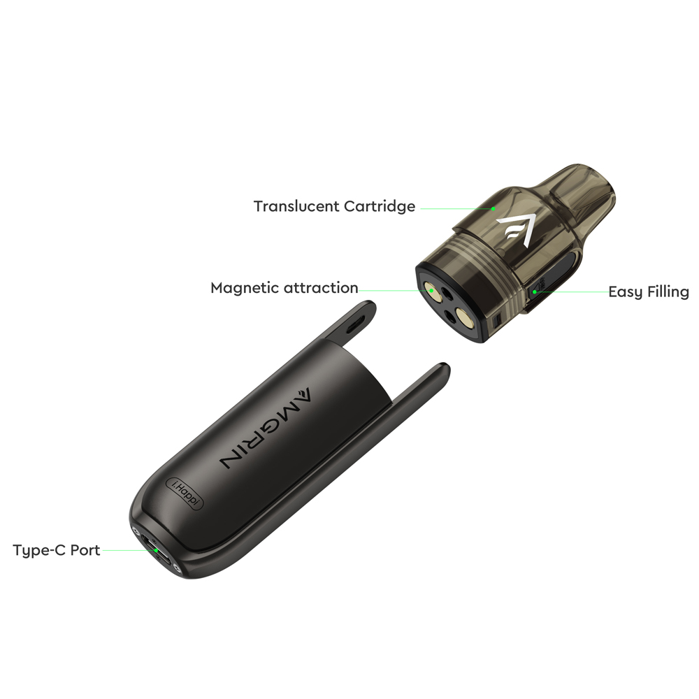 AmgrinVape's tweet photo. 🗣 NEW! NEW! NEW! AMGRIN iHappi Pod Kit🔥
Unleash the power of style with our chic design! Featuring a 4ml capacity, 0.8ohm resistance, and an output power of 11-15W, indulge in rich, satisfying vapor clouds that redefine your vaping journey.💨
#AmgriniHappi #vapepodkit #OEM https://t.co/g7gZew4KSm