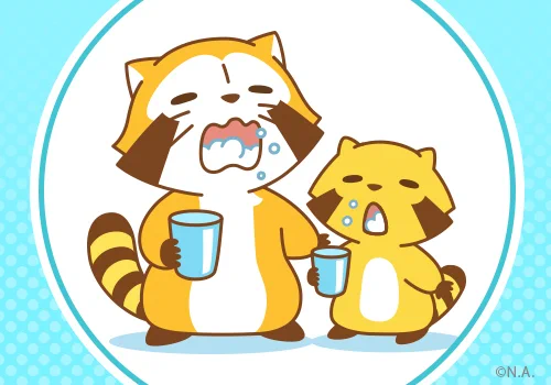 風邪・インフルエンザが流行ってるみたい手洗いうがいを忘れないでミャ(◆'0'◆)/#ラスカル #うがい 