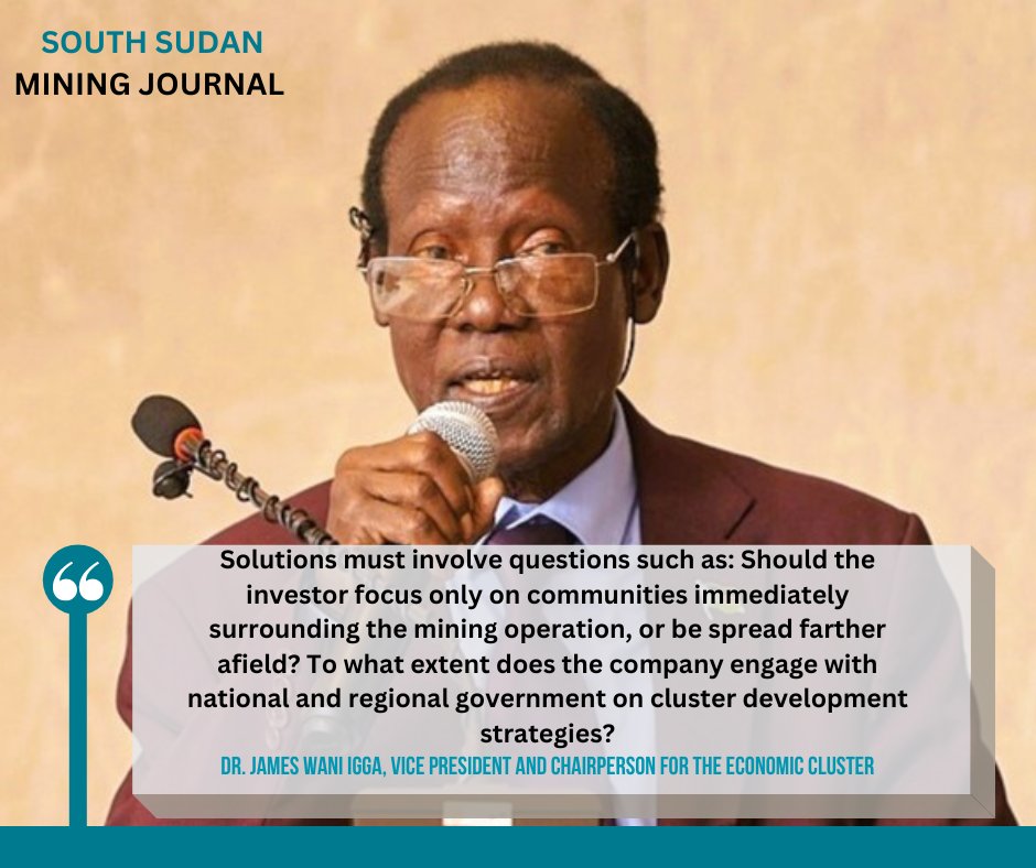 SSudanMJ's tweet image. Vice President Dr. James Wani Igga, has shed light on the challenges and the crucial factors affecting the smooth process of mining licenses in South Sudan. 
By Charles Lotara; to read full article tinyurl.com/34t5n4fx
#MiningChallenges #TransparentProcess 
#SSMJ