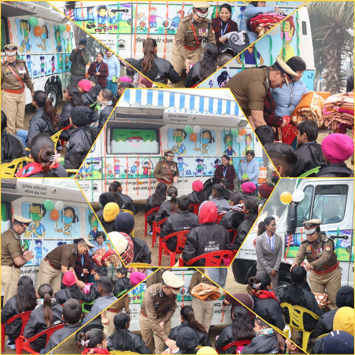 75वें राष्ट्रीय पर्व #गणतंत्रदिवस के अवसर पर पुलिस लाइन्स में भव्य परेड में आए "नन्हे परिन्दे" शिक्षा कार्यक्रम से जुड़े बच्चों को <a href="/CP_Noida/">CP Noida</a> द्वारा प्रोत्साहित कर उत्साहवर्धन किया गया।

#RepublicDay2024 
#26January2024