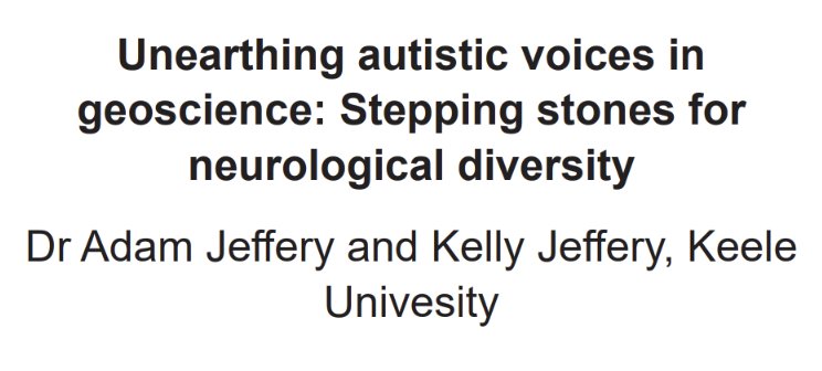 Me and <a href="/Agpaitic_Adam/">Dr Adam J. Jeffery</a> are excited to have been accepted to present on behalf of our co-authors on the Autistic Voices in Geoscience (AViG) research team at the <a href="/AdvanceHE/">Advance HE</a> Teaching and Learning Conference in July 2024! #TLConf24