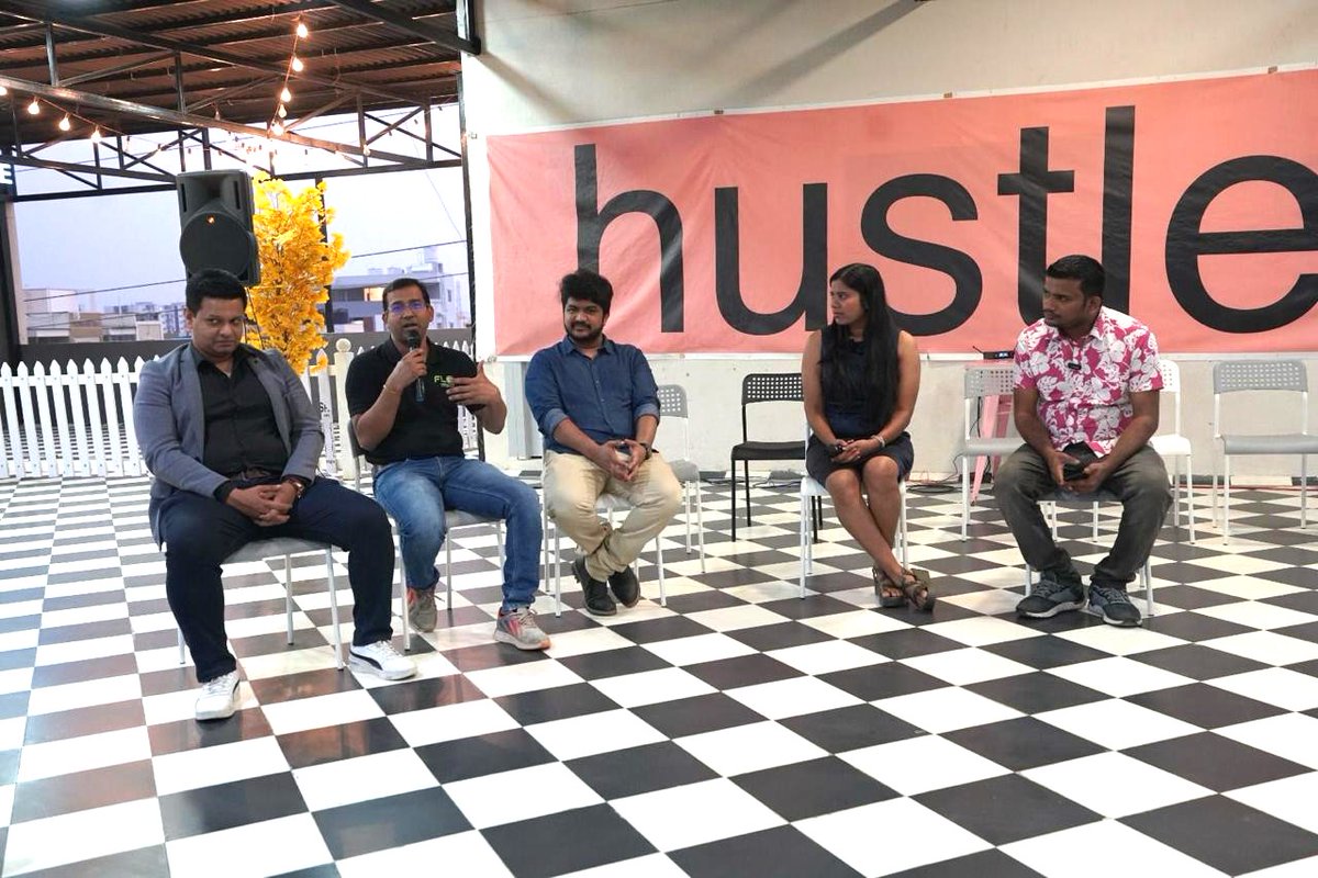 CodeWithDolly's tweet image. Incredible founder-to-founder event! Eye-opening talks bridging hardware/software. Thanks, Manesh, Saurya, Harsha, Rana for insights on Construction, Healthcare, robotics, Packaging & more.
Special thanks to @eChaiVentures for curating this enriching experience. #Foundermeetup