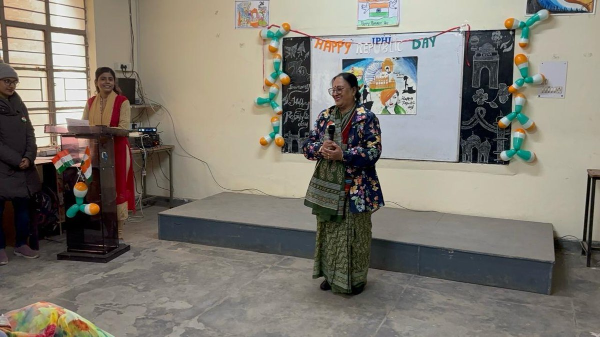iphinstitute's tweet photo. ✨ Celebrating the spirit of unity and patriotism at #IPHI Institute on this Republic Day! 🎉🎇 From flag hoisting to cultural performances, it was a day filled with pride and joy. 🙌🏽🎊 #RepublicDay #26January2024 #गणतंत्र_दिवस https://t.co/urzRoyGLHr