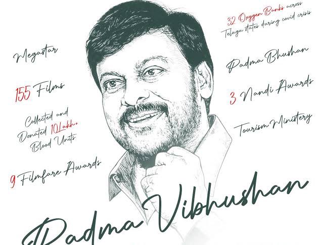 Congratulations to Chiranjeevi garu on receiving the prestigious Padma Vibhushan award from the government. Your contributions to the film industry and society have been truly remarkable sir. 
<a href="/KChiruTweets/">Chiranjeevi Konidela</a> 
#PadmaVibhushanChiranjeevi