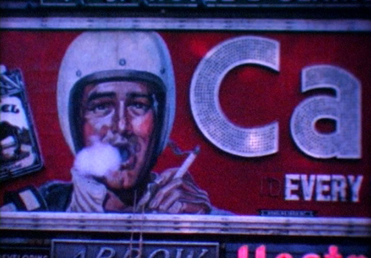 New short film NYC 63 centres on vintage amateur cine film shot in New York, including the Camel Man billboard on the east side of Times Square. The silent footage has been edited and a new electronic soundtrack composed with tape loops and electronics. youtu.be/t5R78Pclzio