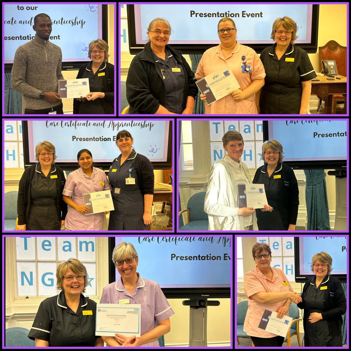 Fantastic afternoon earlier this week presenting the Care Certs &amp; Apprenticeship Certs to our wonderful HCSWs at <a href="/NGHnhstrust/">Northampton General Hospital 💙</a>. Congratulations on your achievement and we are proud of you all. #WeAreHCSWs @CNOEngland