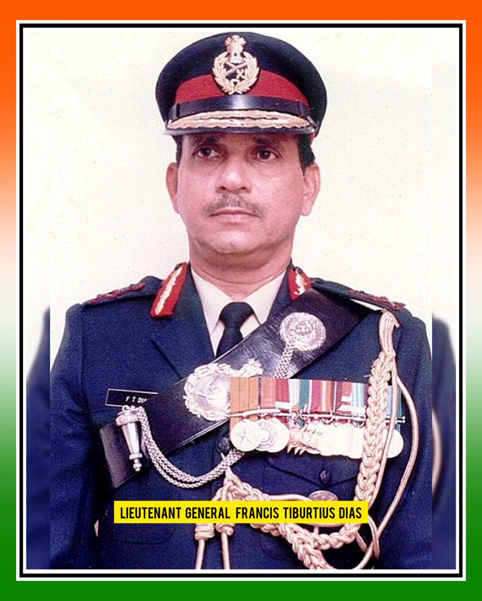 #PUNYATITHI

He was passed away at the age of 84 on 26 Jan 2019.

LT GEN FRANCIS T DIAS
5/11 GORKHA RIFLES
PVSM, AVSM, VrC

Lt Gen Dias was fought in the 1965 & 1971 Wars. During #IndoPakWar, he led his battalion to capture #BograTown on Dec 1971.

Jai Hind 🇮🇳🙏
#KnowOurHeroes