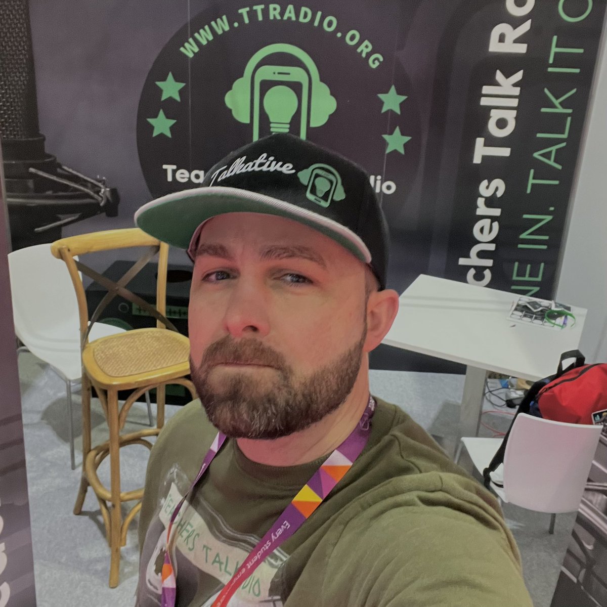 I’m at the @Bett_show with @TTRadioOfficial 🎧 #ttradio #teachers