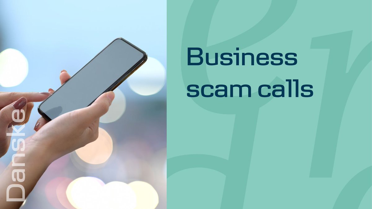 We've heard reports of Business customers receiving scam calls from numbers that look like they come from Danske Bank.

If you're ever in doubt, hang up the call and phone the bank on a trusted number (not one the caller has given you) to check if it's genuine. 1/
