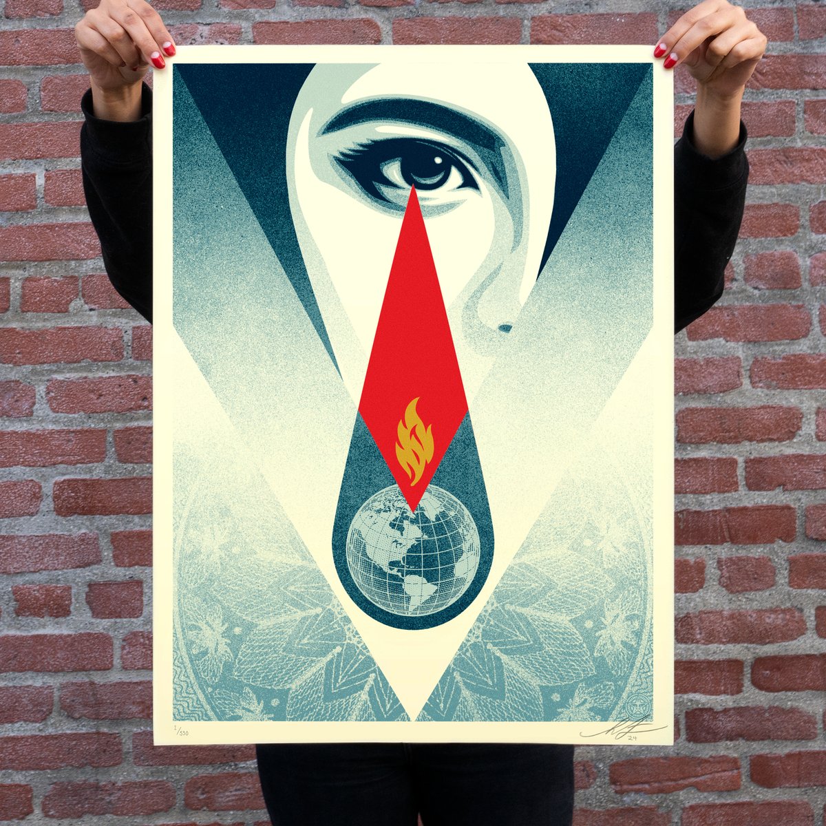 Special Raffle: Celebrating the Upcoming SeasonIII Getting ready for the launch of Season III, we're kicking off a unique raffle with a rare, physical artwork from the legend @OBEYGIANT, Shepard Fairey. Up for grabs: The 'Tear Flame' print by Shepard Fairey - a poignant
