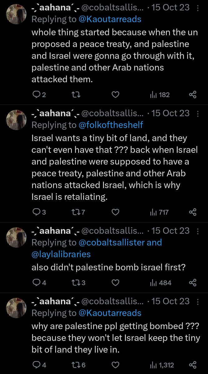 exposting @cobaltsallister — a nasty zionist. she's islamophobic and casteist and here are some of her tweets that really disgust me. she's pathetic. please know that your hate speech has consequences. some of my mutuals are still following her, please fix that.
