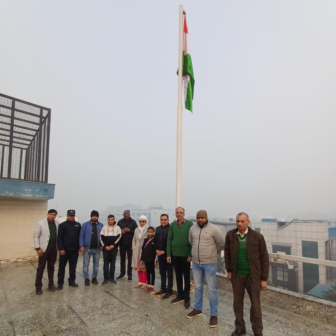 statcon's tweet photo. As we raise the flag high, Statcon extends heartfelt greetings on Republic Day. May the colors of patriotism forever adorn our nation! #HappyRepublicDay2024  #IndiaRepublicDay #StatconPowtech #StatconElectronics https://t.co/NseN5tDSfn
