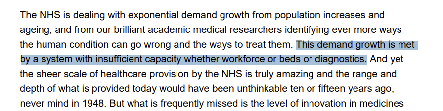 Some pretty sharp comments about the inadequate resourcing of the NHS, from NHS England's chair and finance director, in its annual report published yesterday