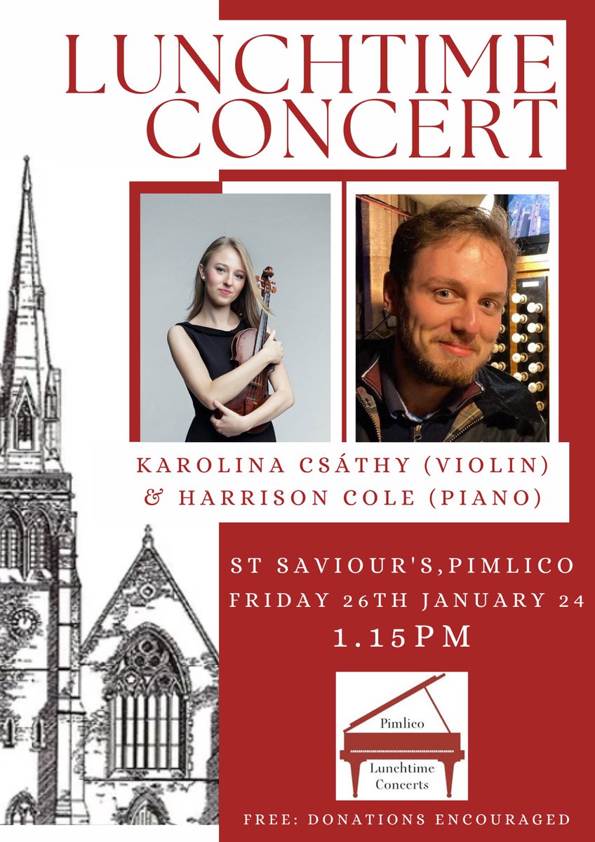 Join us at 1.15pm today for music by Debussy, Messiaen &amp; Tchaikovsky!