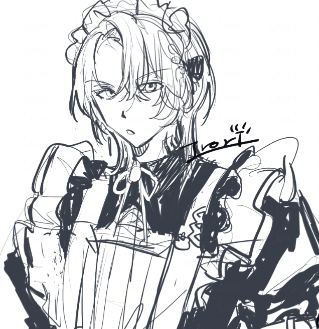 こんな落書きばっかりです ルカメイド 一応隠しておきますネ