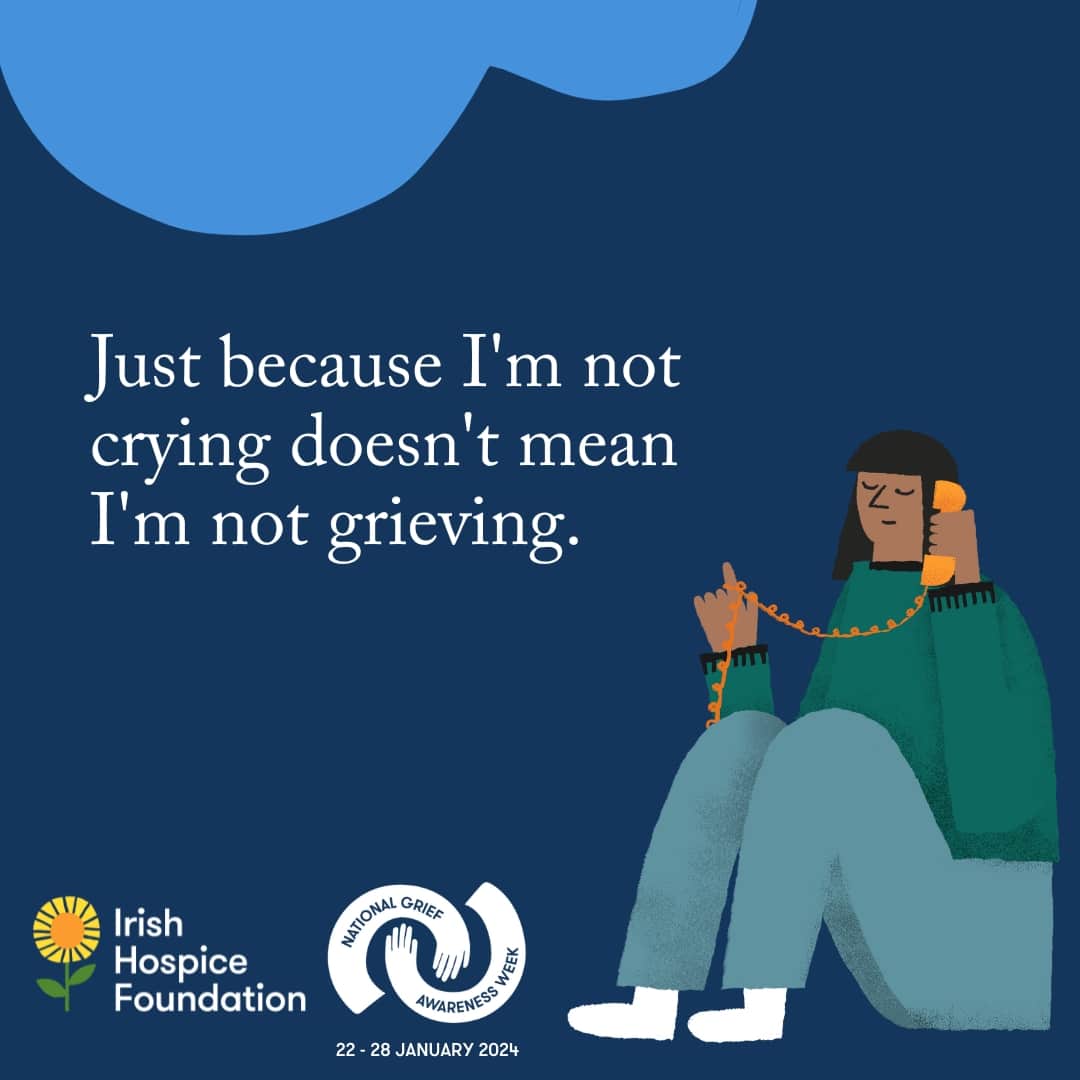 Grief is as unique to an individual as their fingerprint. There is no one right way to grieve, and no two people’s reactions will be the same. For bereavement supports, visit @IrishHospice’s Bereavement Hub 👉 bereaved.ie

#BeGriefAware #NGAW2024