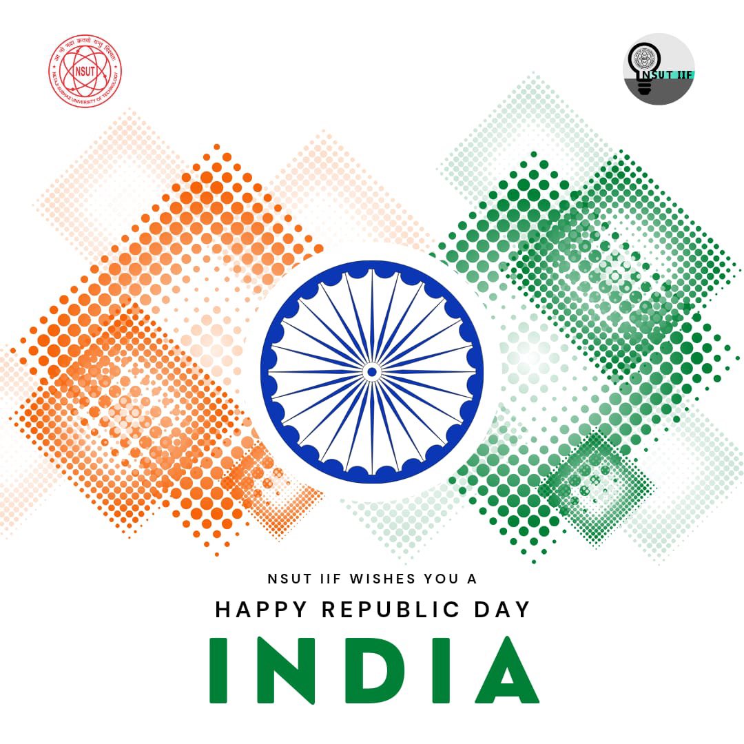 On this Republic Day, NSUT IIF salutes the spirit of innovation that fuels our nation's progress! May we continue to dream big and build a brighter tomorrow. 🇮🇳
#RepublicDay  #nsutiif